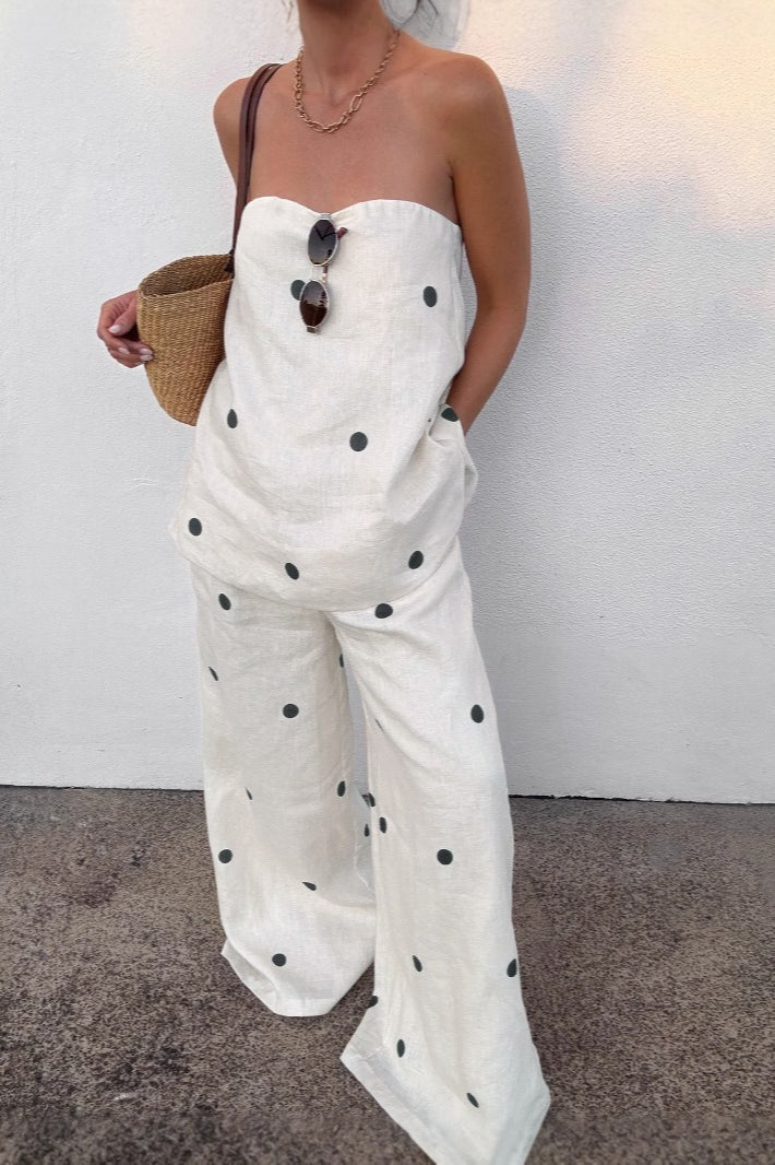 ZEYA - Annika Strapless Wide - Leg Two - Piece Set