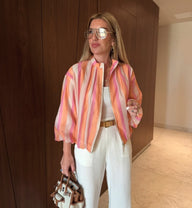 Giubbotto bomber a righe Audrey