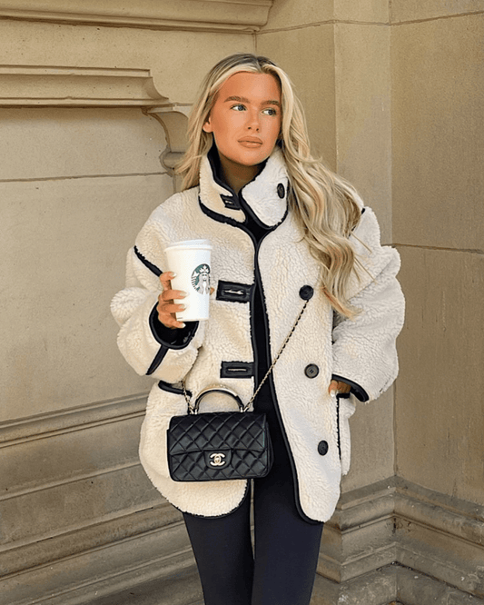 ZEYA - Averie Funnel Neck Sherpa Jacket