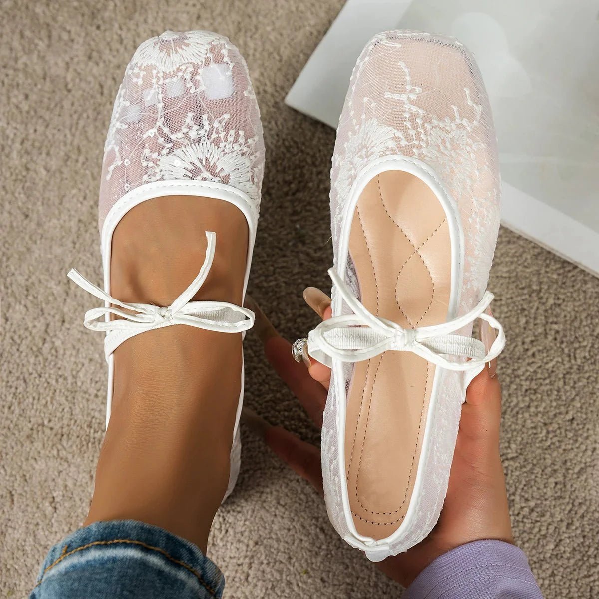 ZEYA - Beatrice Mesh Ballet Flats