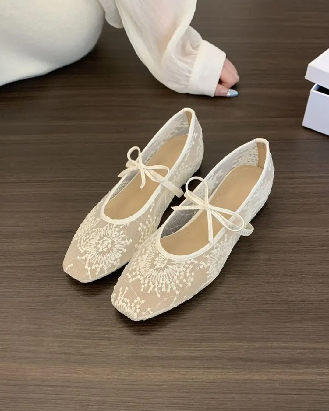ZEYA - Beatrice Mesh Ballet Flats
