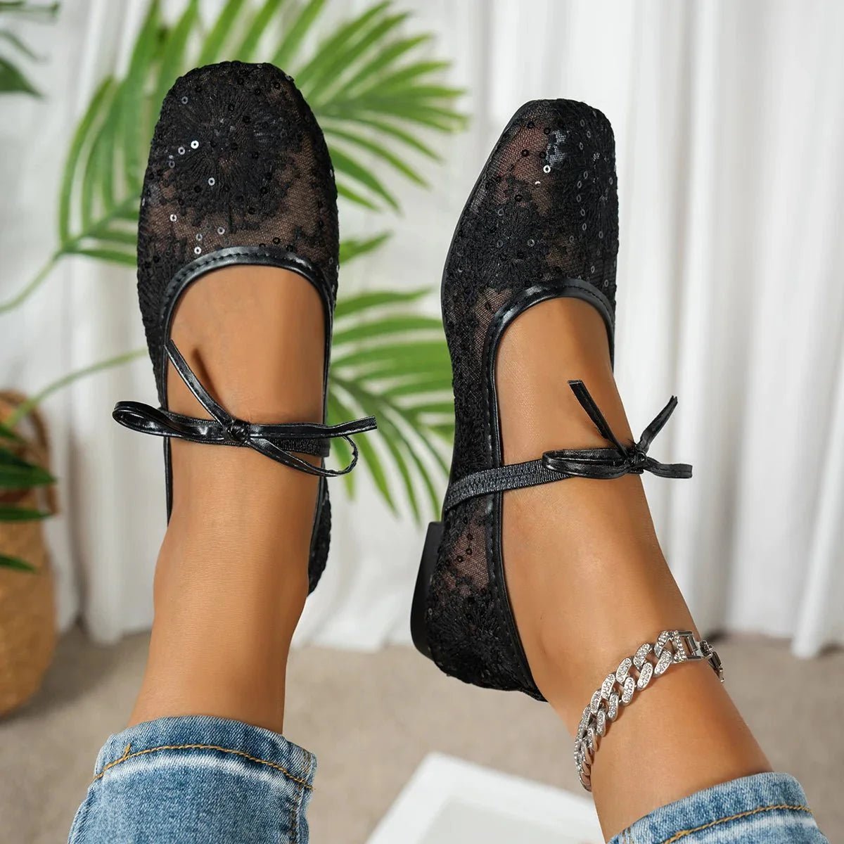 ZEYA - Beatrice Mesh Ballet Flats