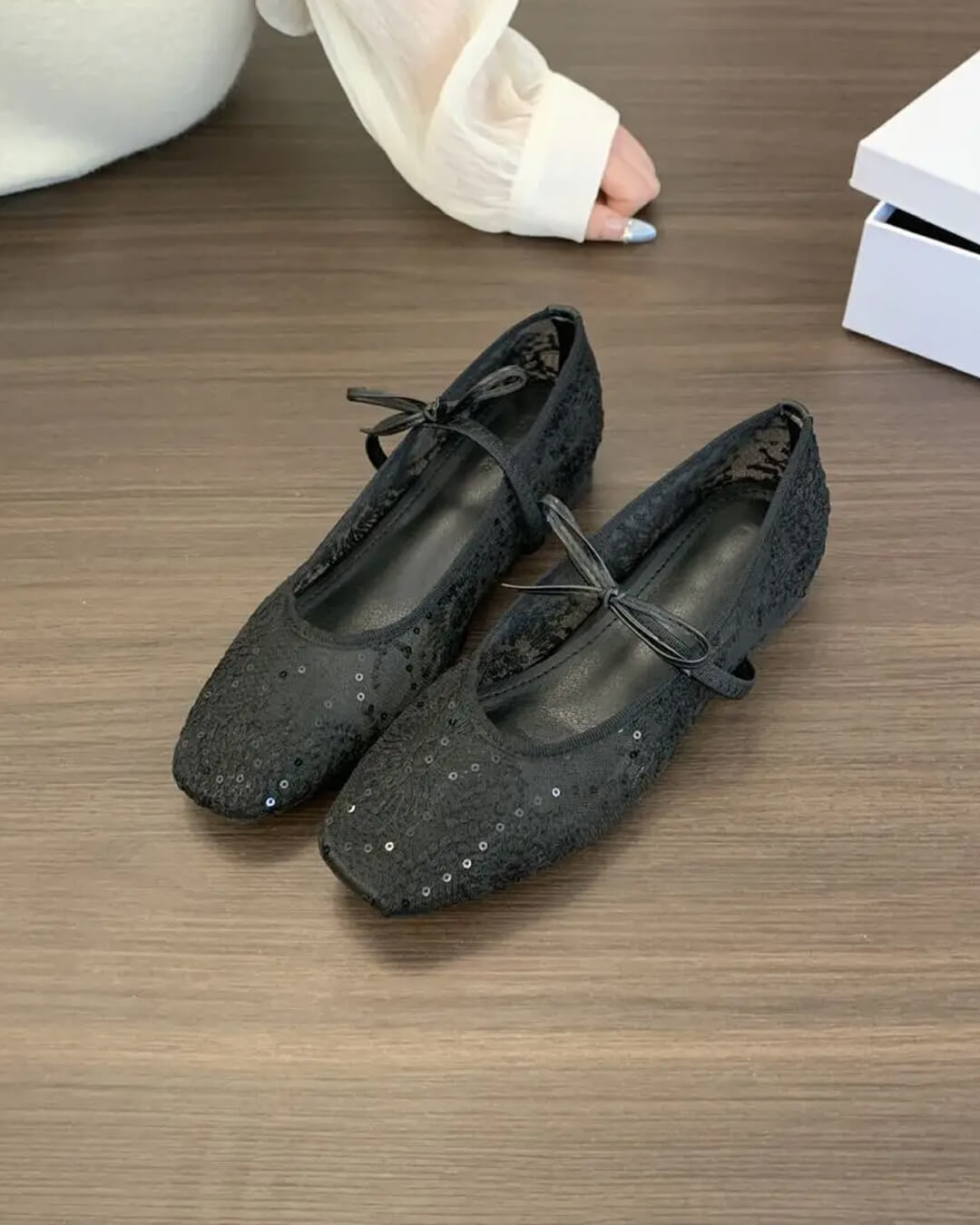 ZEYA - Beatrice Mesh Ballet Flats