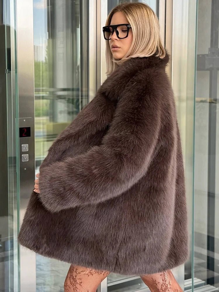 ZEYA - Beatrix Oversized Faux Fur Coat