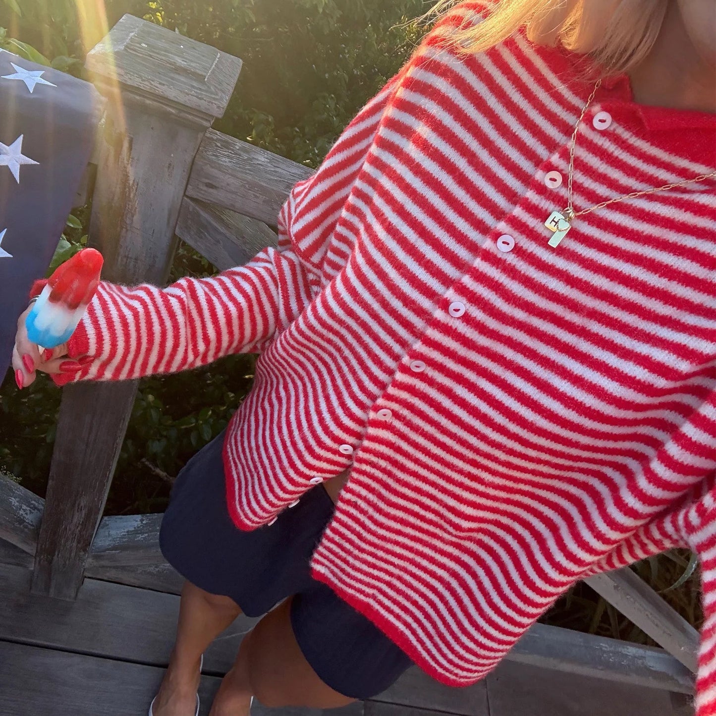 ZEYA - Belinda Striped Cardigan