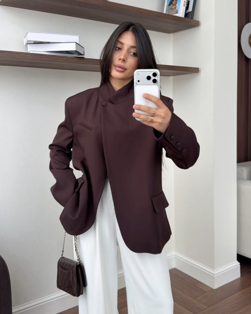 ZEYA - Bessie Vintage Asymmetric Blazer