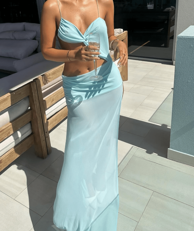 ZEYA - Bethany Twist Cut Out Maxi Dress