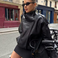 Bianca Asymmetric Button Pocket Jacket