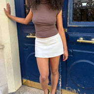 Lara minigonna bodycon a vita bassa con short integrati