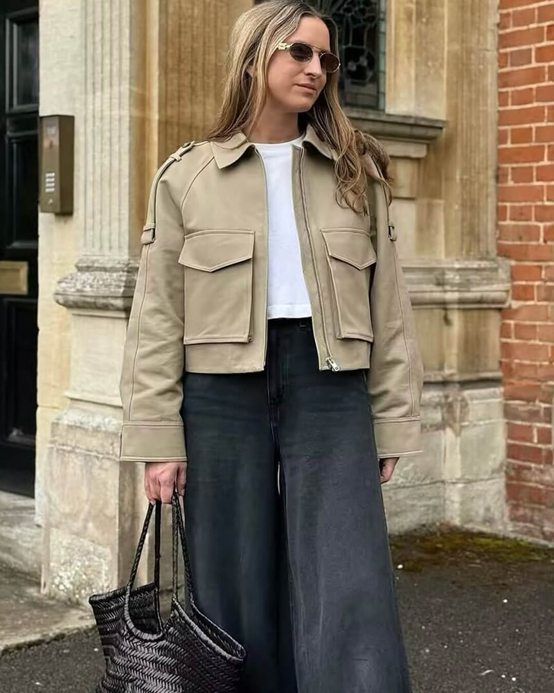 Giacca corta con tasche Mia
