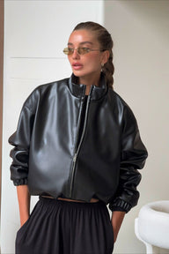 Giacca in similpelle corta Blake