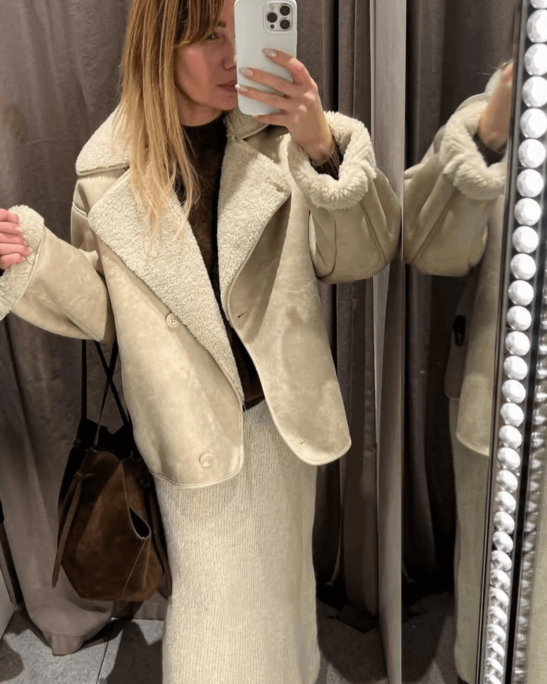 ZEYA - Blythe Sherpa Faux Leather Jacket
