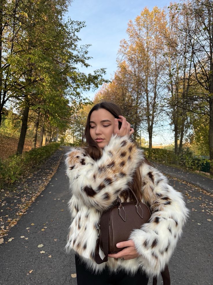 ZEYA - Camella Leopard Faux Fur Coat