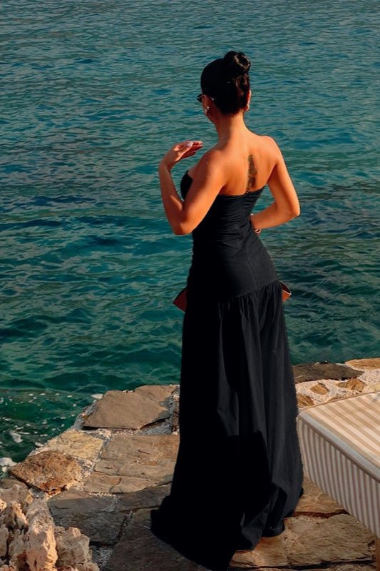 ZEYA - Camia Cut - Out Strapless Maxi Dress