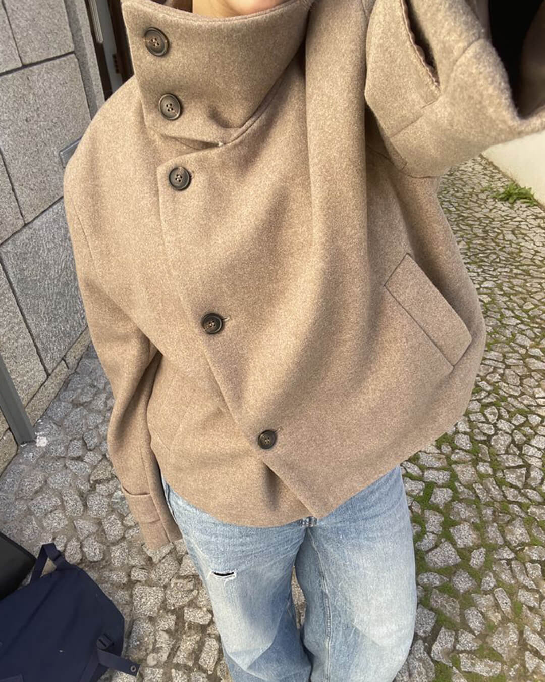 ZEYA - Cardi Jacket with Stand Collar