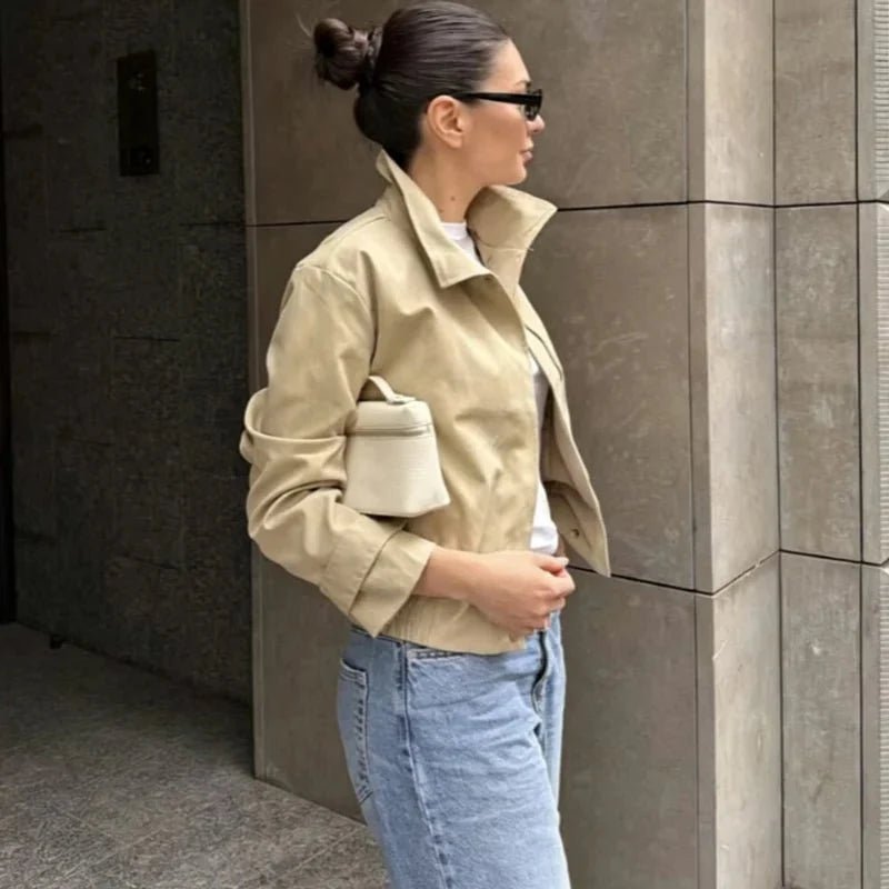 ZEYA - Carla High Neck Zip Jacket