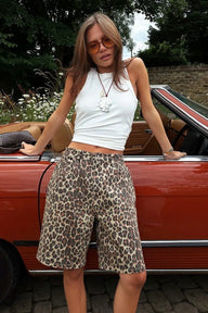 Shorts Carla stampa leopardata