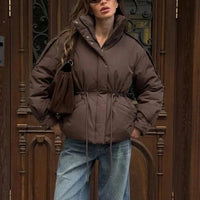 Carmen Veste matelassée oversize à taille coulissante