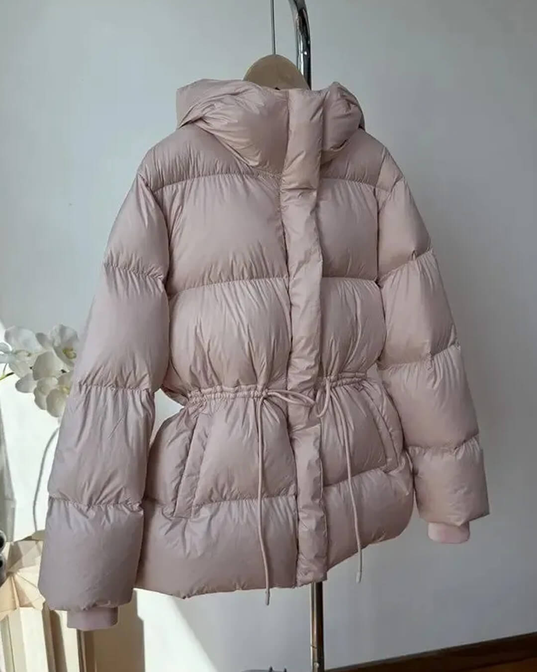 ZEYA - Carmen Oversized Drawstring Waist Puffer Jacket