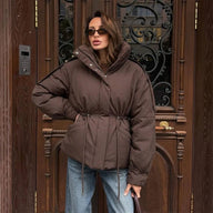 Carmen Veste matelassée oversize à taille coulissante