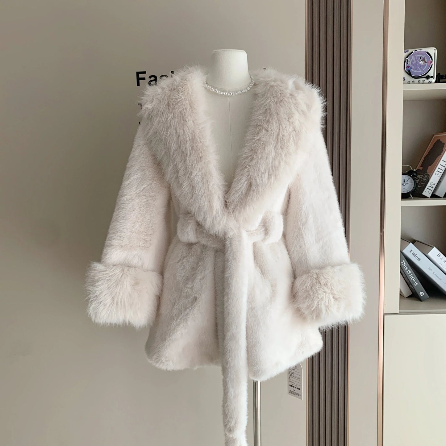 ZEYA - Carmina Faux Fur Trim Coat
