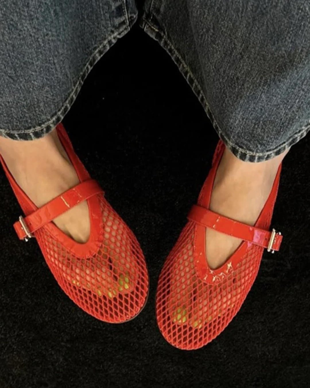 ZEYA - Cassia Mesh Ballet Flats