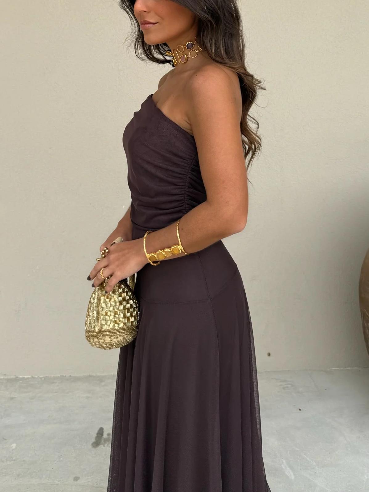 ZEYA - Celeste Off Shoulder Maxi Dress