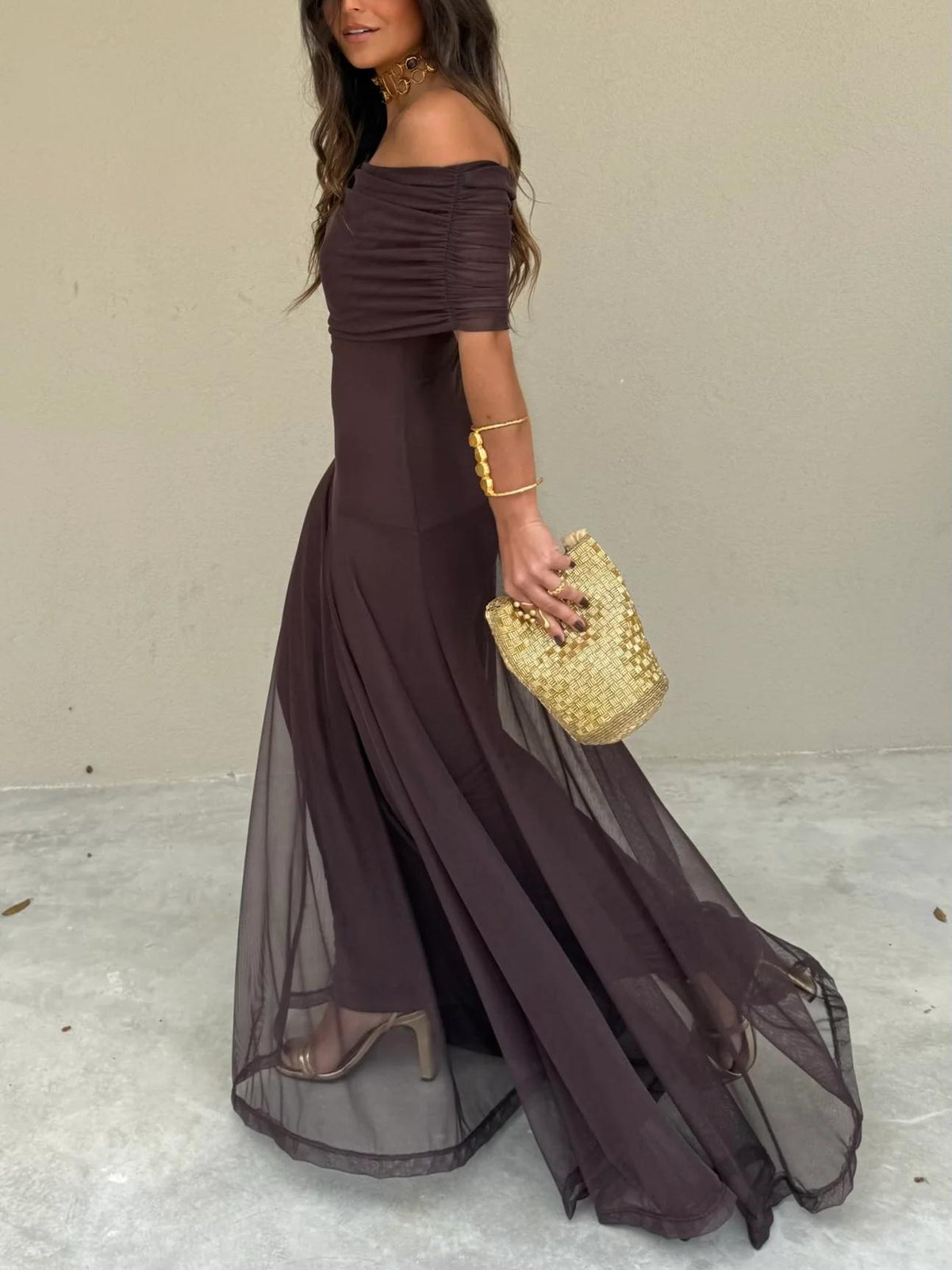 ZEYA - Celeste Off Shoulder Maxi Dress