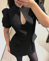 Esther Mini-Kleid mit Puffärmeln