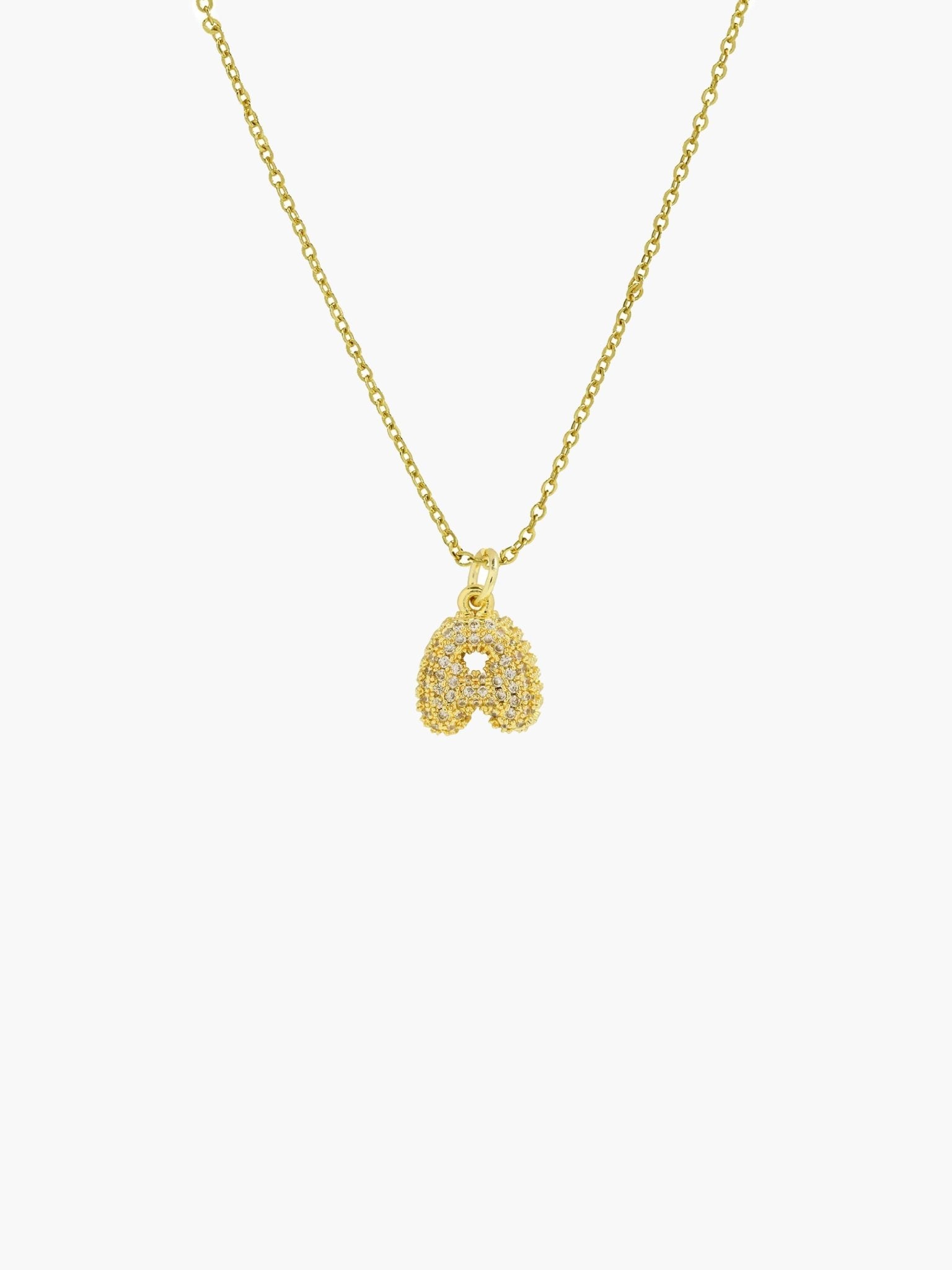 ZEYA - Claire Small Bubble Initial Necklace