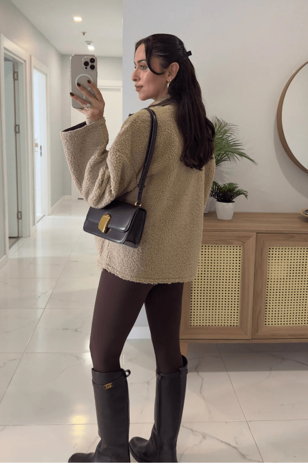 ZEYA - Clara Stand Collar Faux Fur Jacket