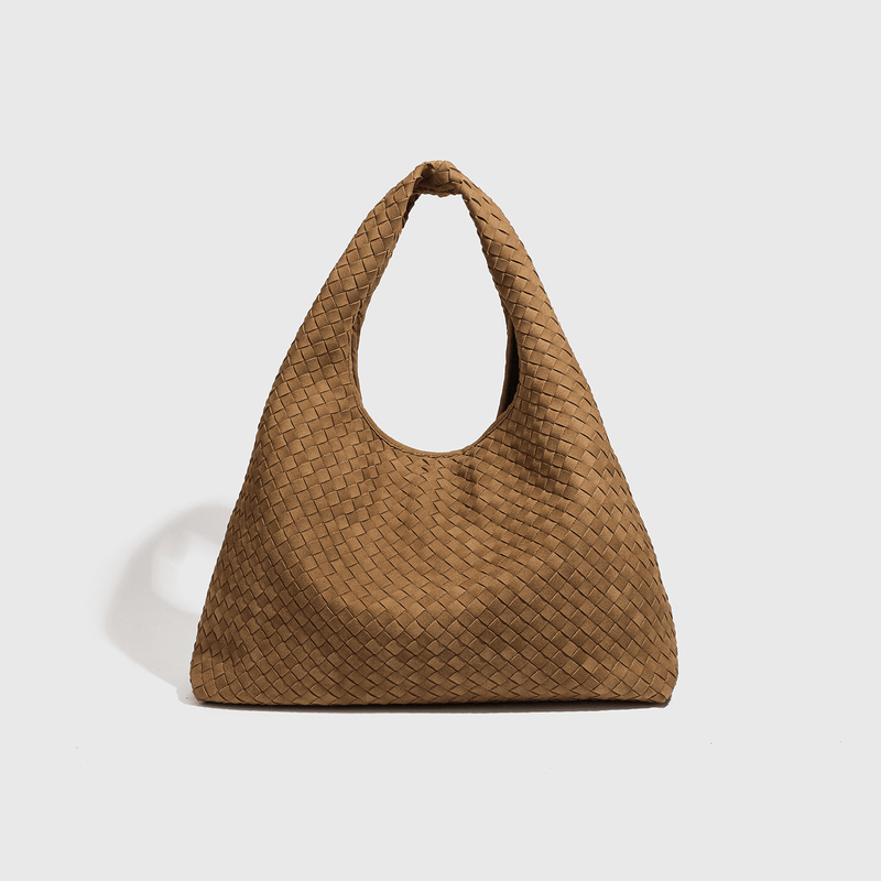 ZEYA - Clara Woven Faux Suede Tote Bag