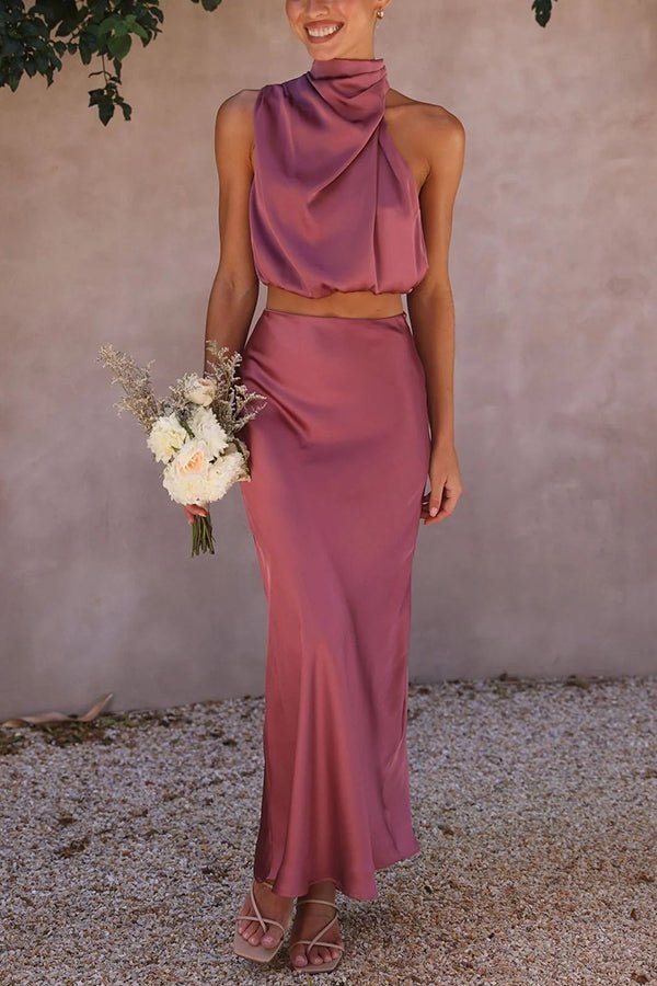 ZEYA - Coralie Two - Piece Satin Wedding Guest Set