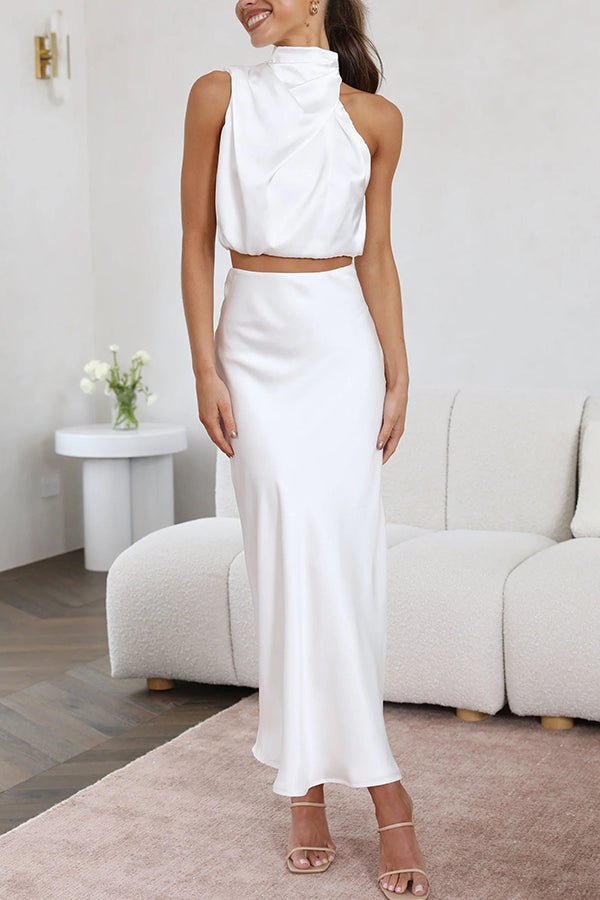ZEYA - Coralie Two - Piece Satin Wedding Guest Set