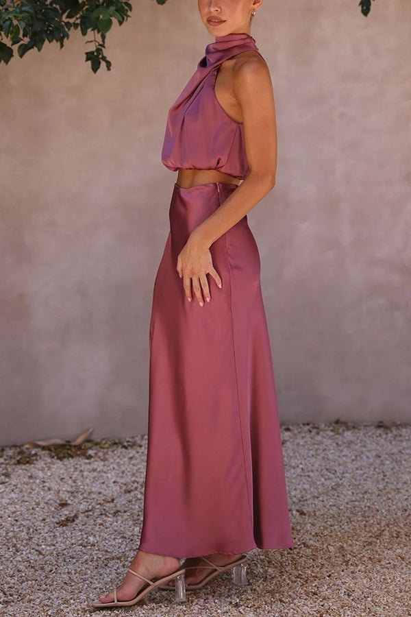 ZEYA - Coralie Two - Piece Satin Wedding Guest Set