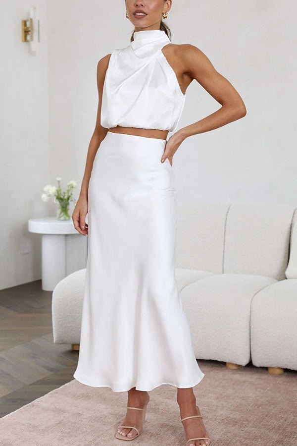 ZEYA - Coralie Two - Piece Satin Wedding Guest Set