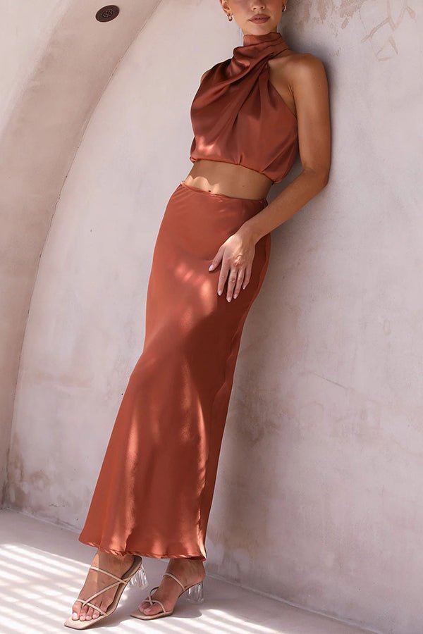 ZEYA - Coralie Two - Piece Satin Wedding Guest Set