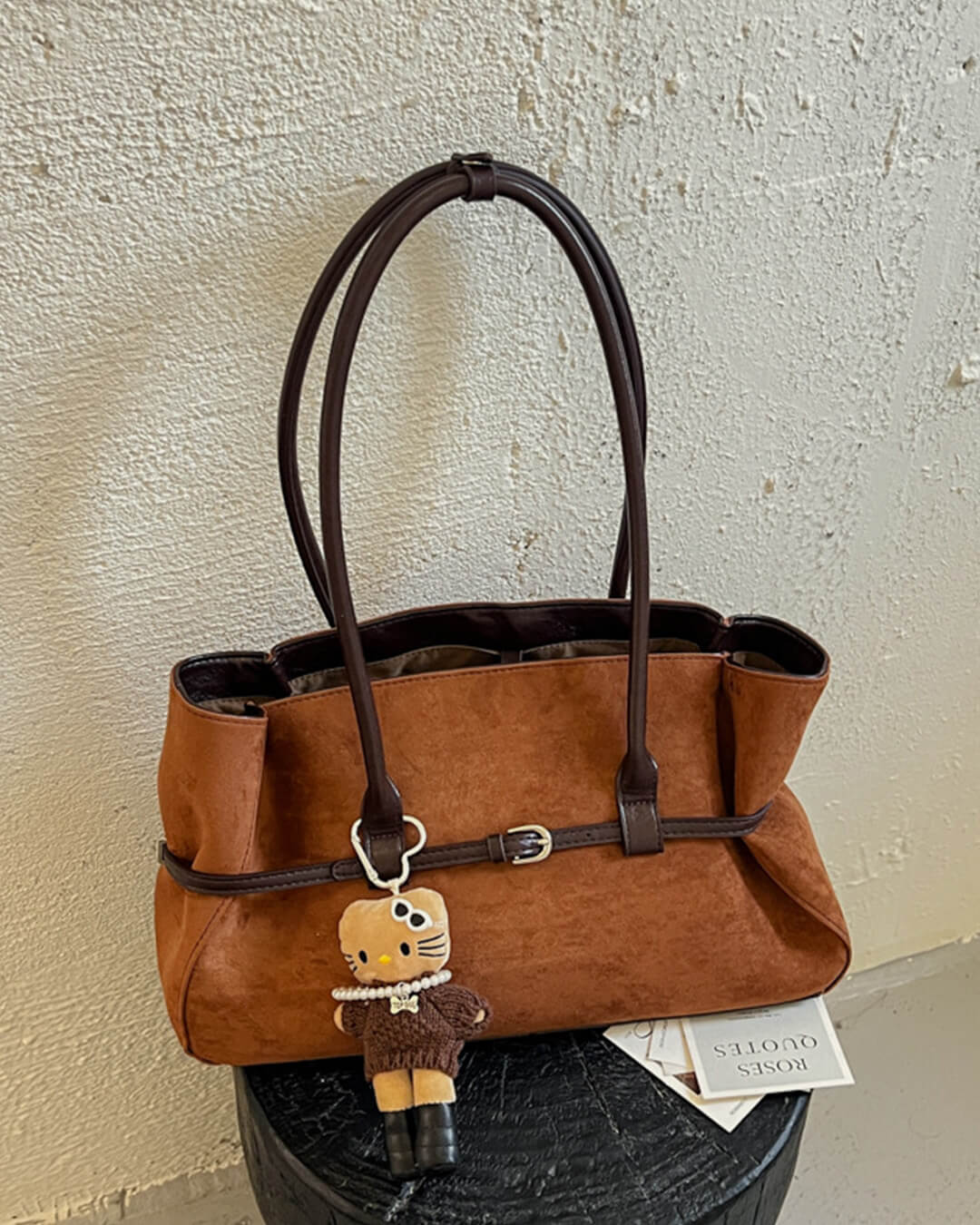ZEYA - Daniela Belted Tote Bag