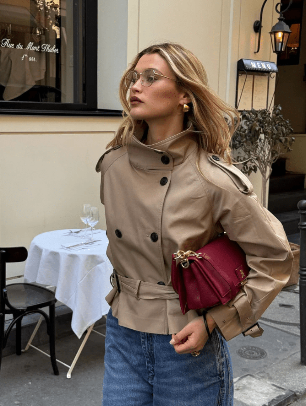 ZEYA - Daphne Cropped Trench Coat