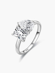 Bague à bande double en zircone Darleen