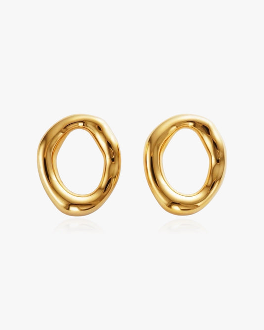 ZEYA - Delilah Round Circle Earrings