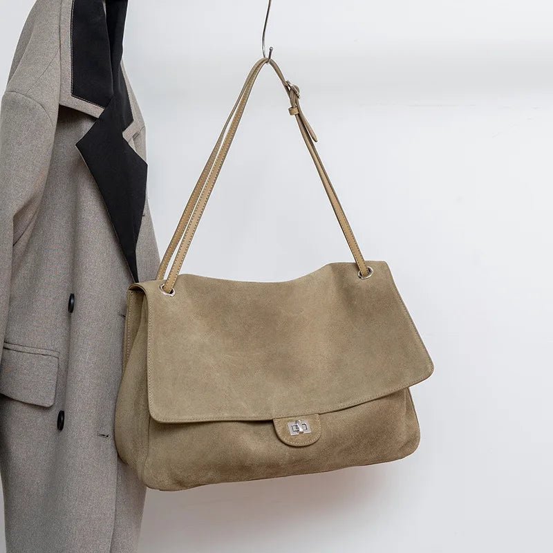 ZEYA - Denise Matte Suede Crossbody Tote