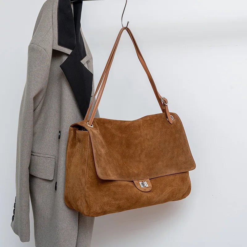 ZEYA - Denise Matte Suede Crossbody Tote