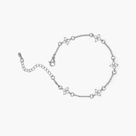 Braccialetto a catena con fiori di strass Dina