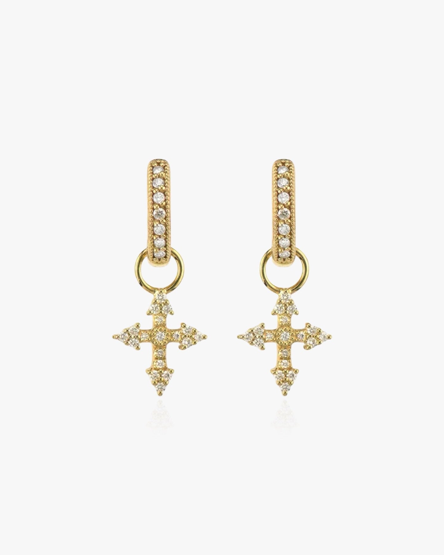 ZEYA - Divina Cross Earrings
