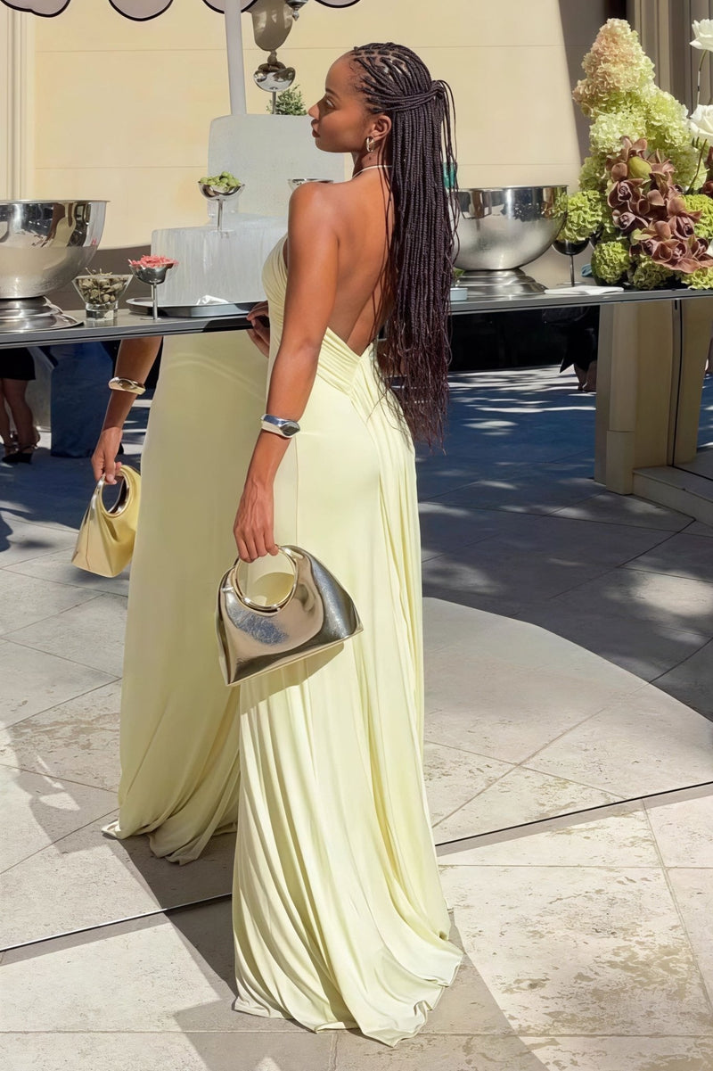 ZEYA - Effie Halter Mermaid Maxi Dress