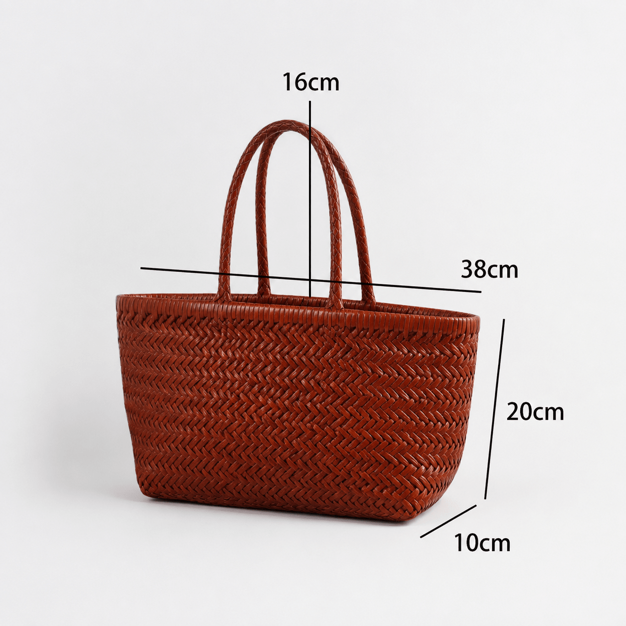 ZEYA - Eira Handwoven Leather Tote Bag
