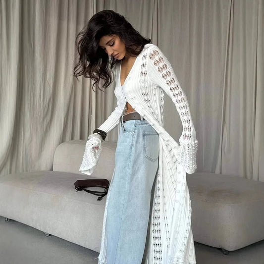 ZEYA - Elena Hollow Knit Cardigan