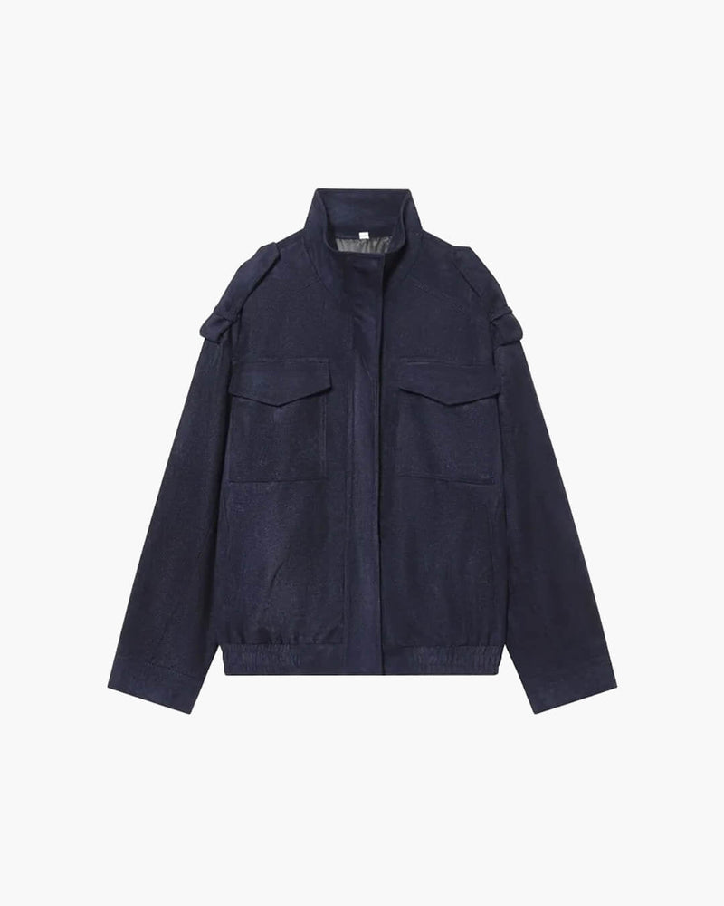 ZEYA - Elisse Suede Bomber Jacket