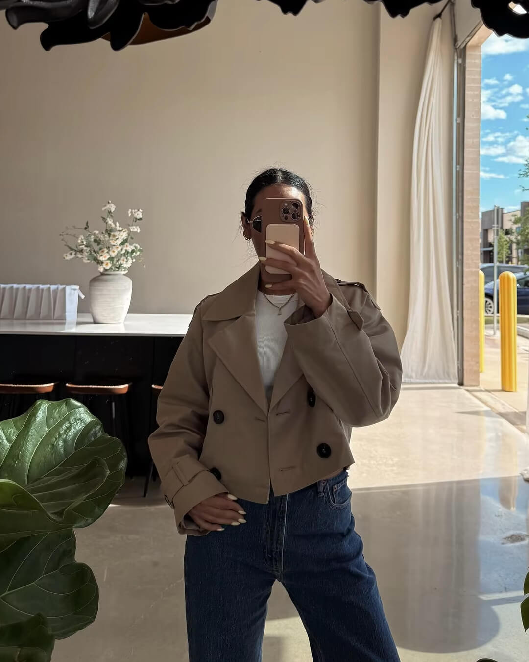 ZEYA - Ella Cropped Trench Coat